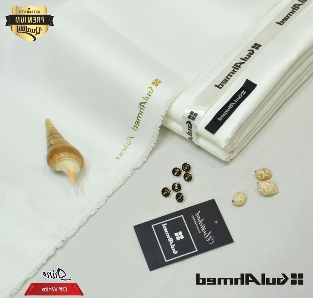 GA Unstitched Men Suit - Off-White