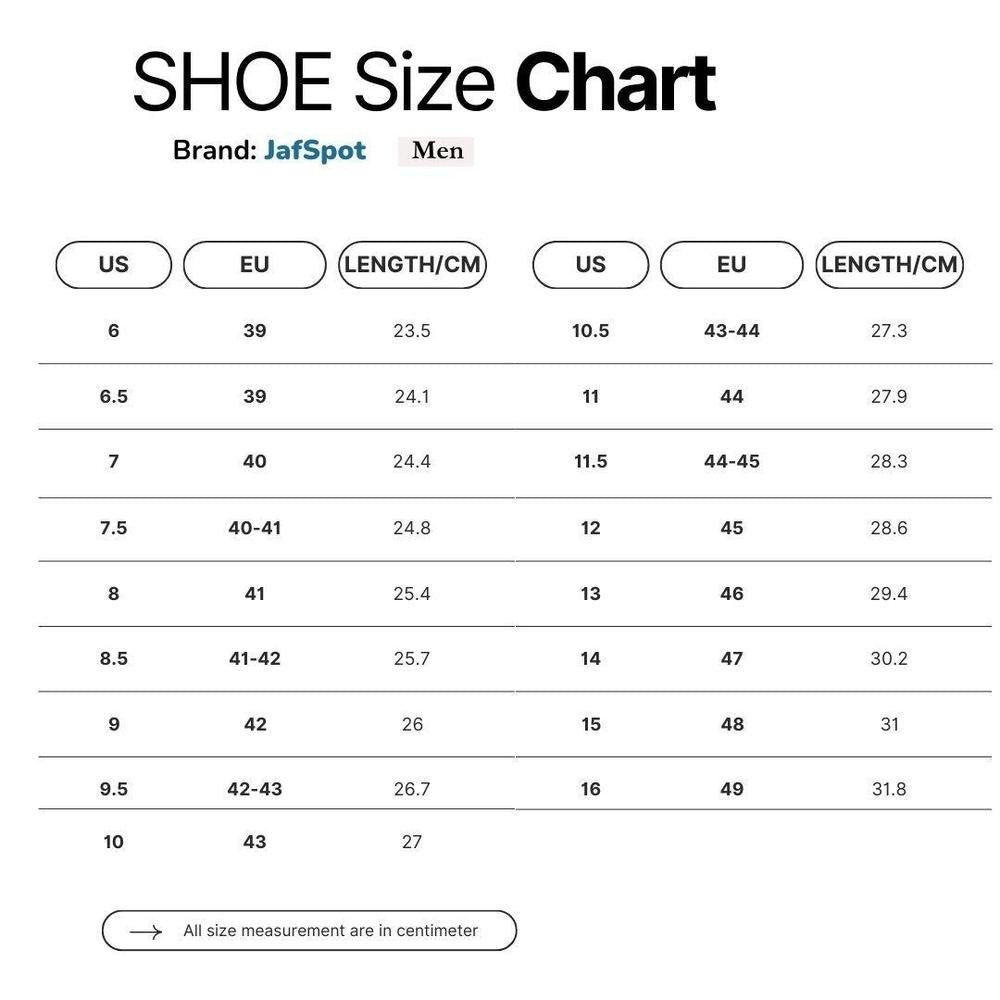 JafSpot Men's Fashion Tennis White Shoes -JF016, Black